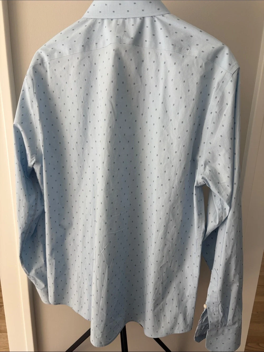 Banana Republic Light Blue Microprint Dress Shirt